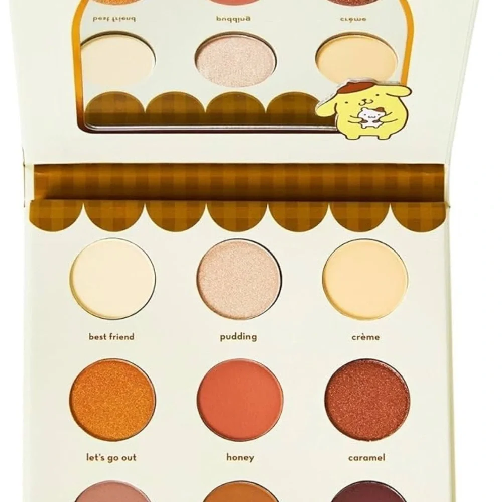 The Crème Shop x Pompompurin Golden Dream Eyeshadow Palette BNWT sealed.